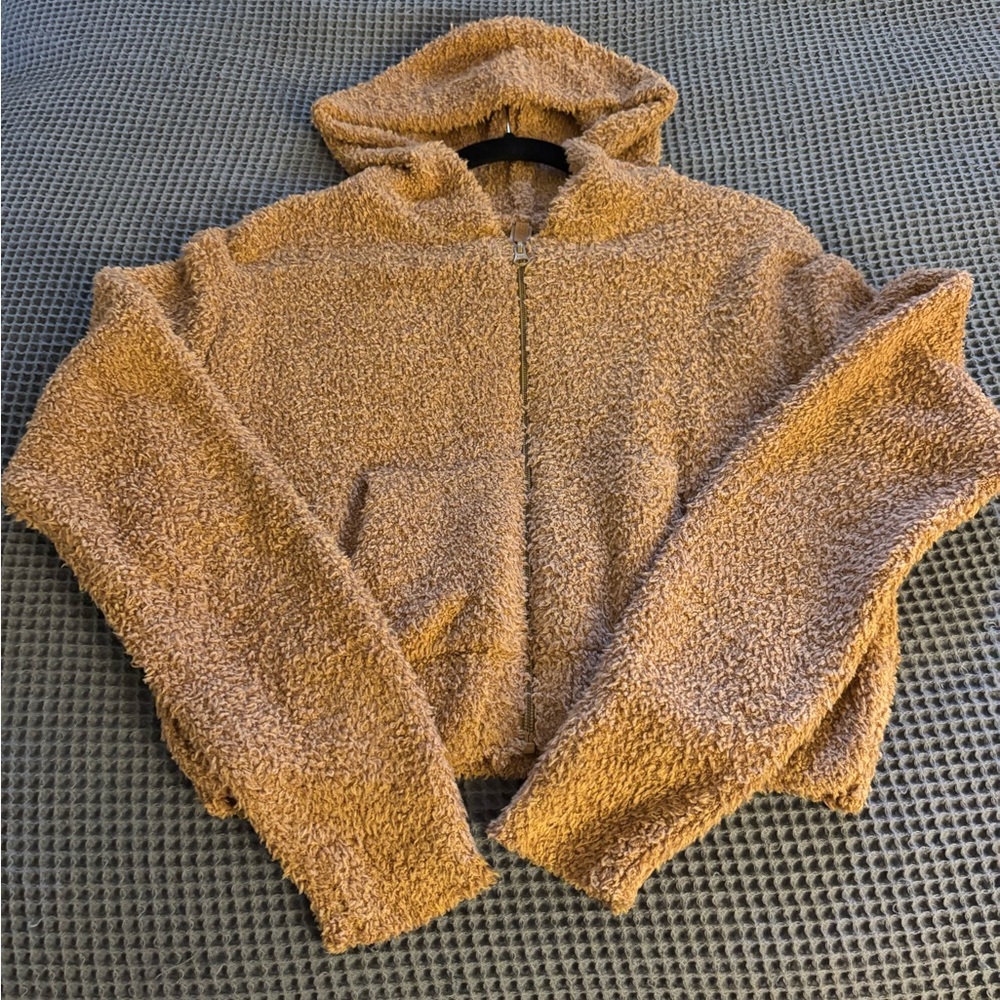 SKIMS Tan Hooded Sweater